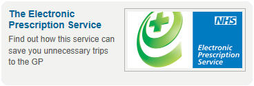 Electronic Prescription Service Find out how this service can save you unnecessary trips to the GP