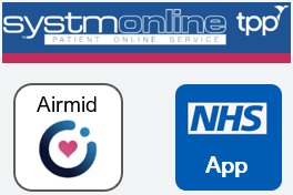 SystmOnline, Airmid app, and the NHS app